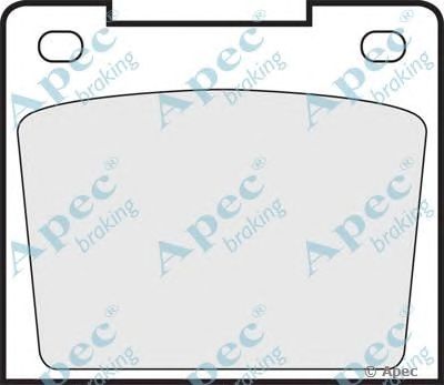 APEC BRAKING pad538 -  Комплект тормозных колодок, дисковый тормоз